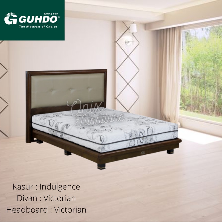 Springbed Fullset Guhdo 160x200 - Indulgence Victorian / Cappucino