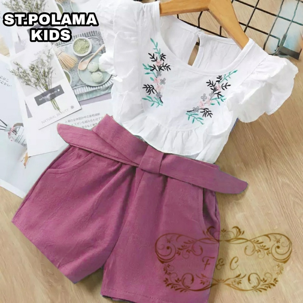 Mz_onlineshop / Setelan anak cwe 3_4 tahun / Setelan anak cwek / SET POLAMA KIDS / setelan anak cewek / Setelan anak perempuan / Baju anak perempuan /setelan anak cewek / setelan anak perempuan umur 3 tahun / Setelan anak perempuan 3 tahun-1