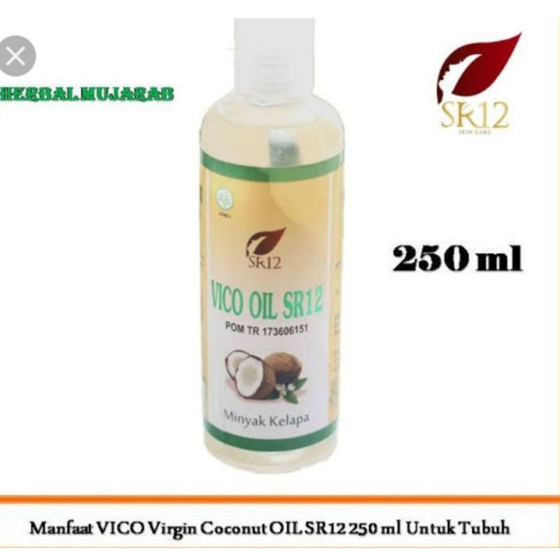 

BEST SELLER//VCO OIL SR12 250ML//VIRGIN COCONUT OIL 250ML//MINYAK KELAPA MURNI 250ML