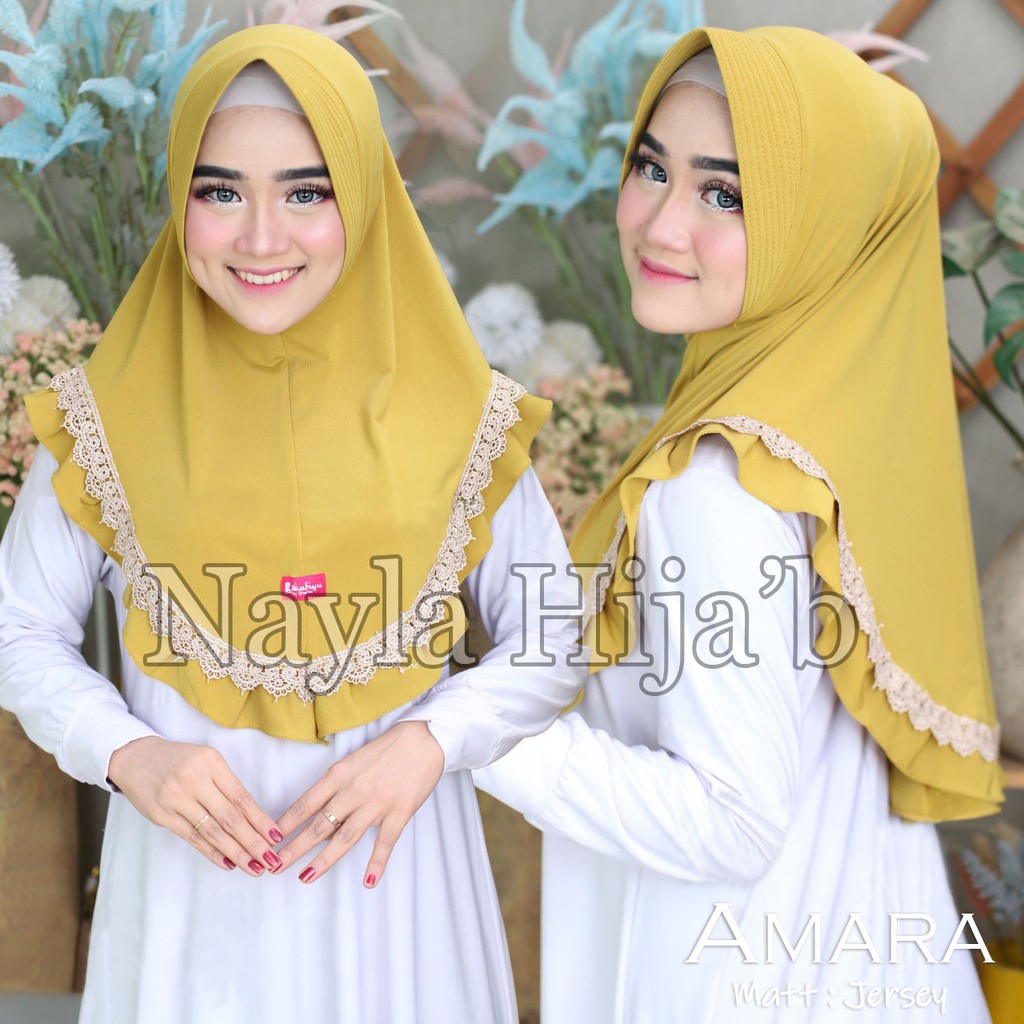 PROMO JILBAB INSTAN JERSEY PREMIUM KERUDUNG BERGO AMARA HIJAB TERBARU NAYLA HIJAB