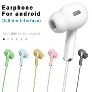 Headset Warna Macaron Earphone Handsfree Lucu Imut Full Xtra Bass Jack 3.5mm Universal