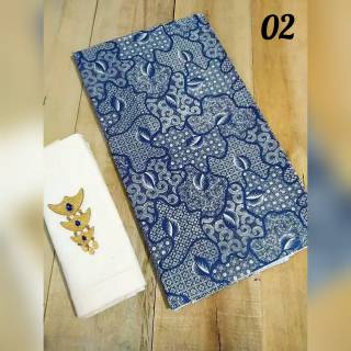 kain batik  monochrome indigo batik  printing garutan  murah 