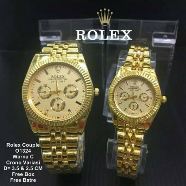 READY ORI       Jam tangan Rolex couple 150