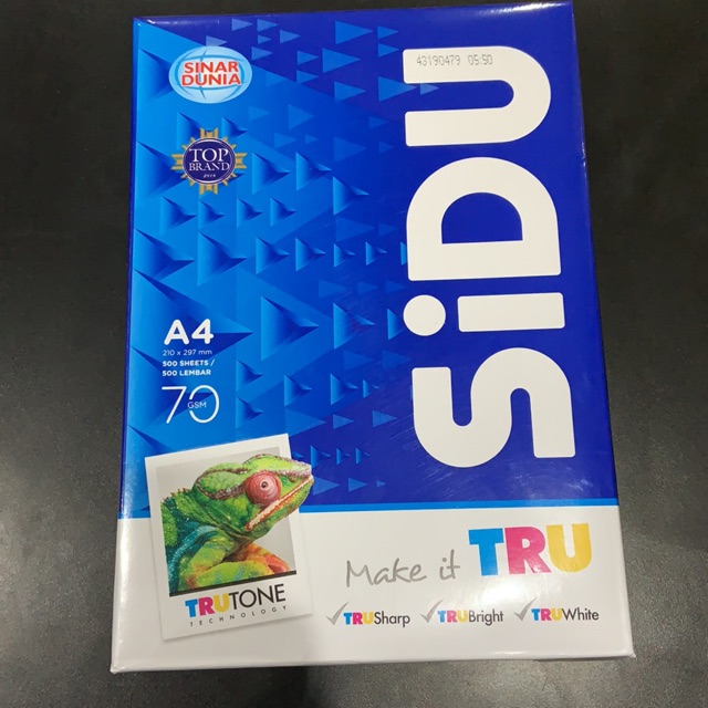 

SINAR DUNIA Hvs A4 75 Gr 1 Rim Kertas Print Kuliah