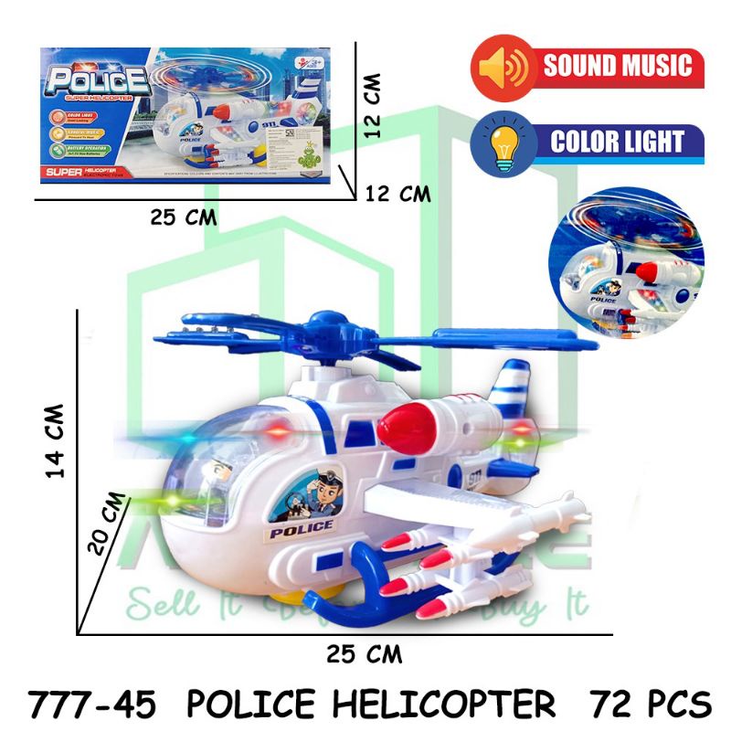 PROMO 777-45 777-27 Heli Helicopter Pesawat Terbang Airplane Mainan Anak Pesawatan Edukatif BIGBROTH