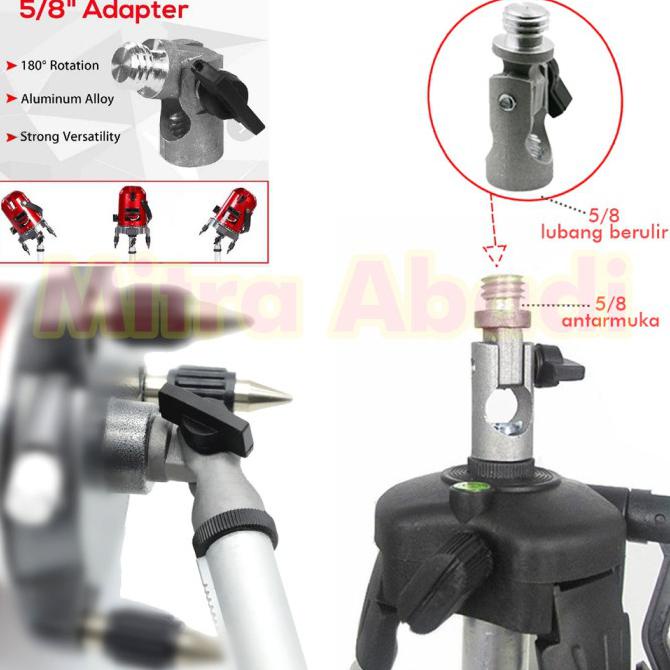 Adaptor Extension Tripod / Pengukur LASER 5/8 INCH - 5/8"