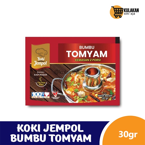 

Koki Jempol Bumbu Tomyam & Steamboat, kemasan 2 porsi - 30 Gram