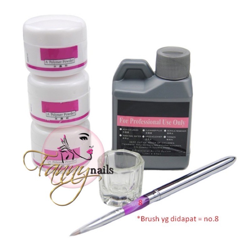 1 Set acrylic powder 3d flower nailart wedding nails bubuk akrelik bunga nail