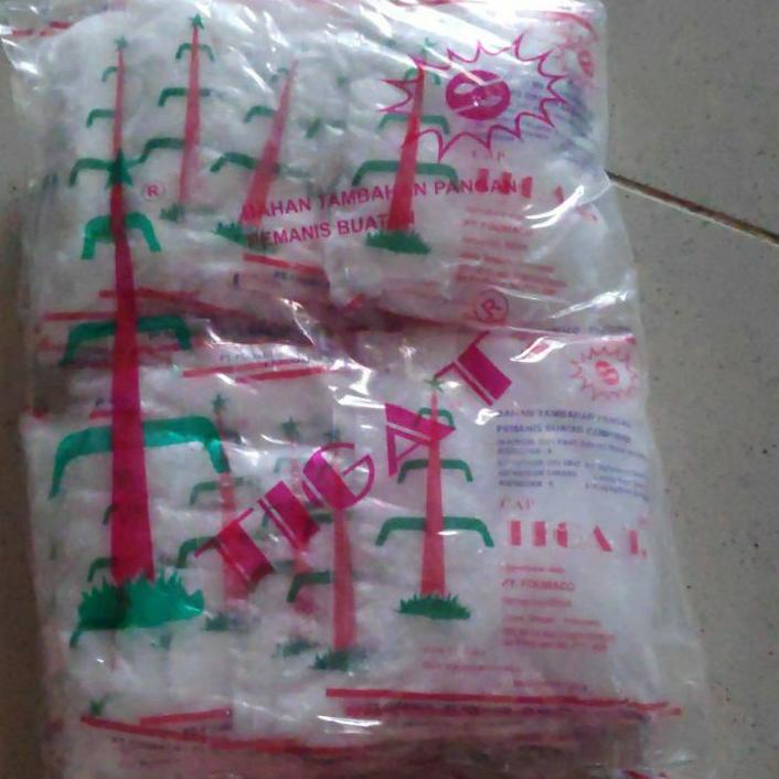 

Sodium / Pemanis Cap Tiga Tebu 1pak isi 20 pcs ペ