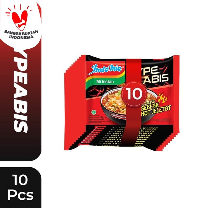 

Paket 10 Indomie HypeAbis Rasa Seblak Hot Jeletot