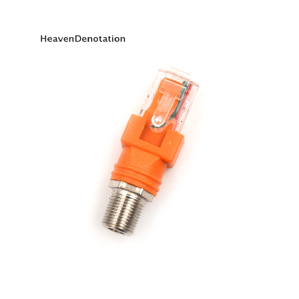 [HeavenDenotation] New F Female to RJ45 Male Coaxial Coax Barrel Coupler Adapter RJ45 to RF Connector