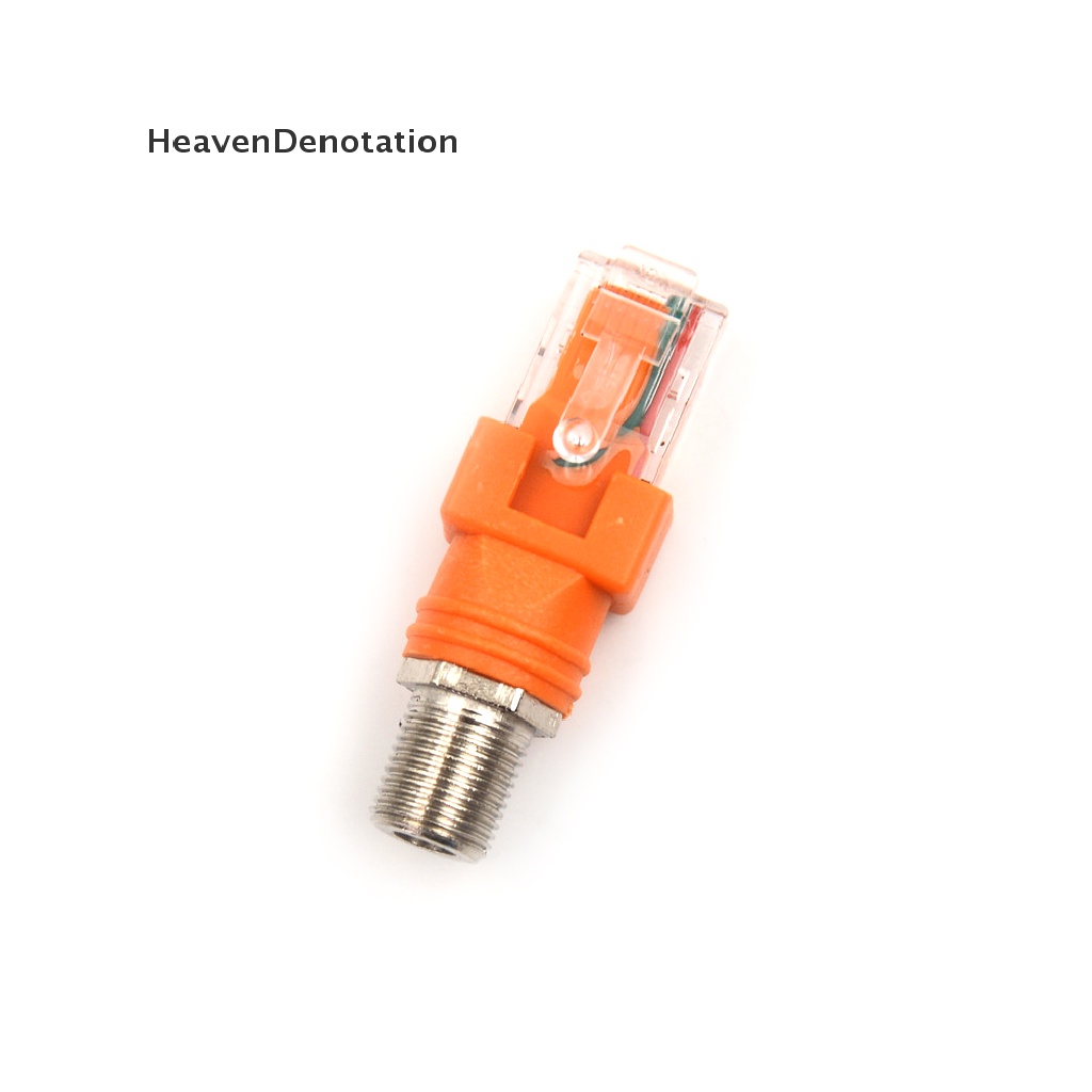 [HeavenDenotation] New F Female to RJ45 Male Coaxial Coax Barrel Coupler Adapter RJ45 to RF Connector