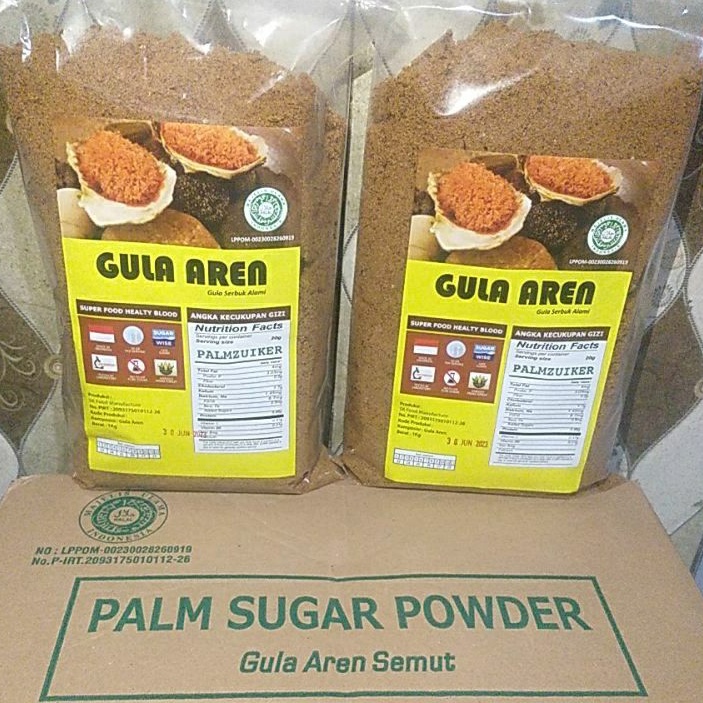 

Gula Aren Semut, Gula Aren Bubuk 1 Dus isi 10 Kg