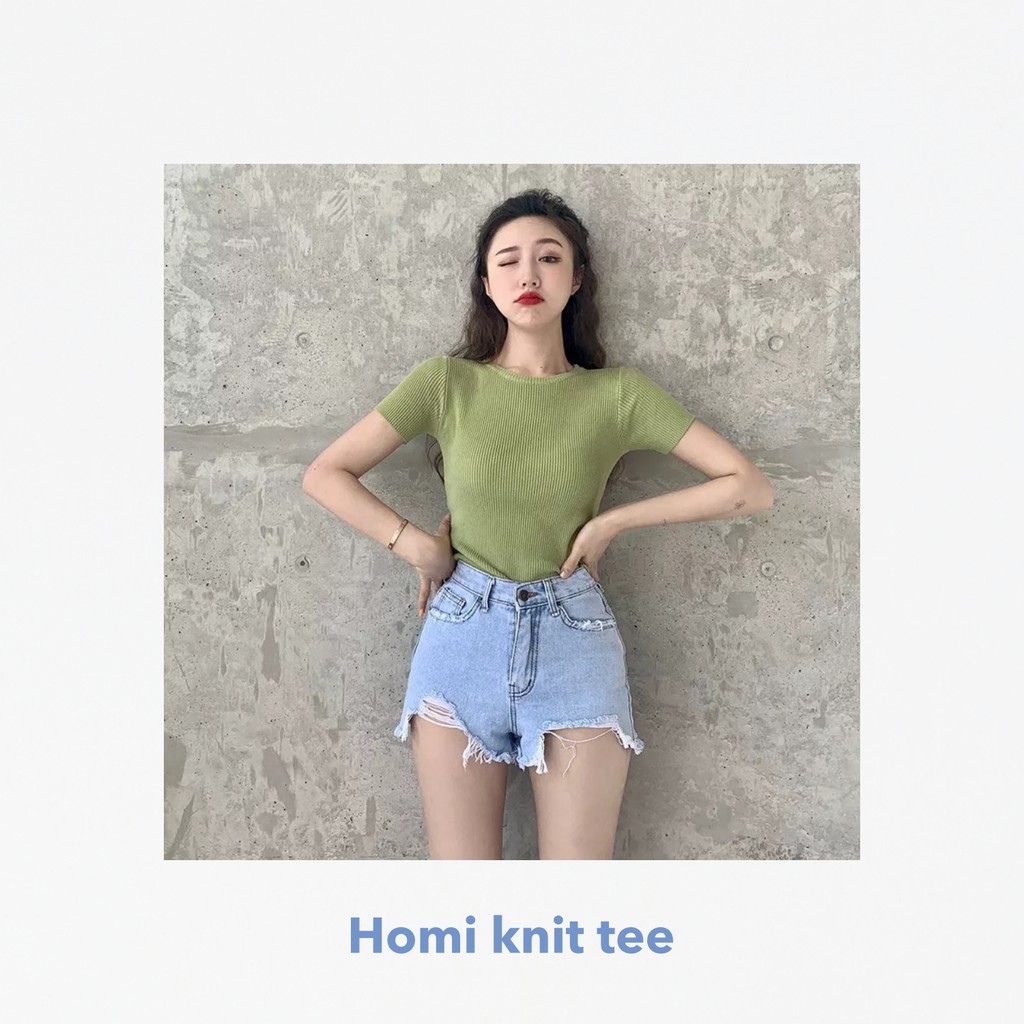 Homi knit tee -Thejanclothes