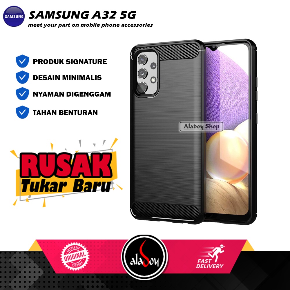 Case Ipaky Carbon SAMSUNG A32 5G Ultra Slim Ipaky Carbon Premium Softcase