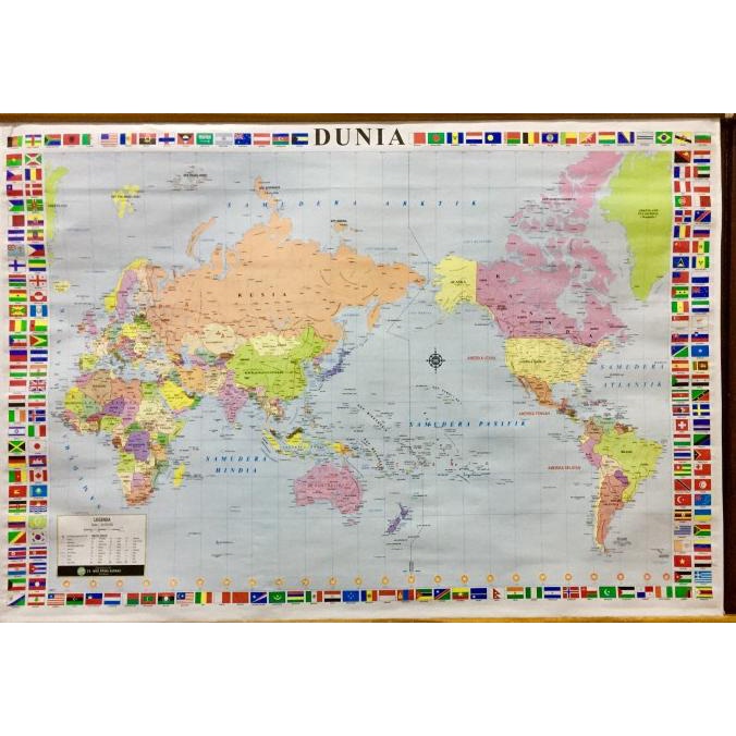 

Peta Dunia uk 72 x 102 (peta dinding) Star Seller Termurah