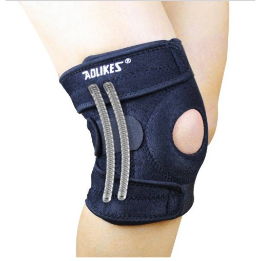 Knee Pad With 4 Spring Knee Support Lutut Mountaineering 1 Pcs