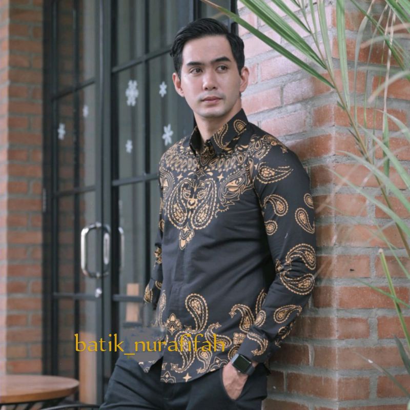 kemeja batik SLIMFIT pria dewasa modern lengan panjang kemeja batik lapis furing kemeja batik kondangan kemeja barik pria muda kemeja batik tren masa kini kemeja batik modern terlaris kemeja batik otiginal kemeja batik pria dewasa kemeja batik slimfit