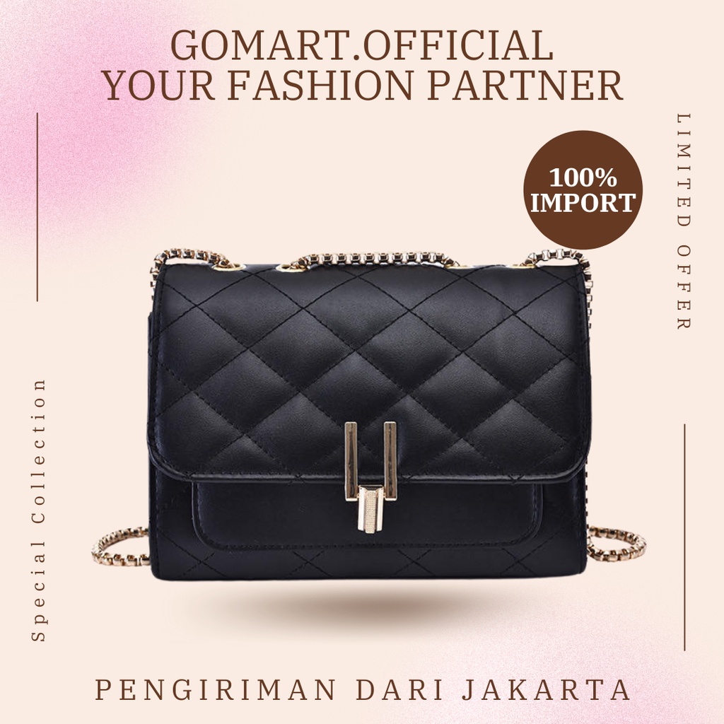 Tas Selempang Wanita High Quality Import - Tas Import Fashion Korea - Tas Wanita Import Model Terbaru Kekinian - Tas Fashion Korea [SL24]