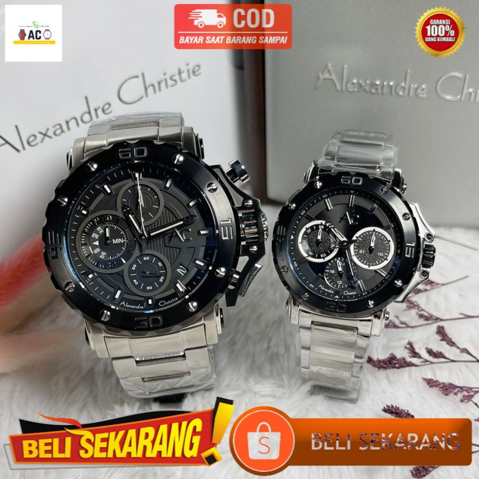 ORIGINAL JAM TANGAN COUPLE ALEXANDRE CHRISTIE COUPLE ORIGINAL ALEXANDER CHRISTIE COUPLE ORIGINAL AC9