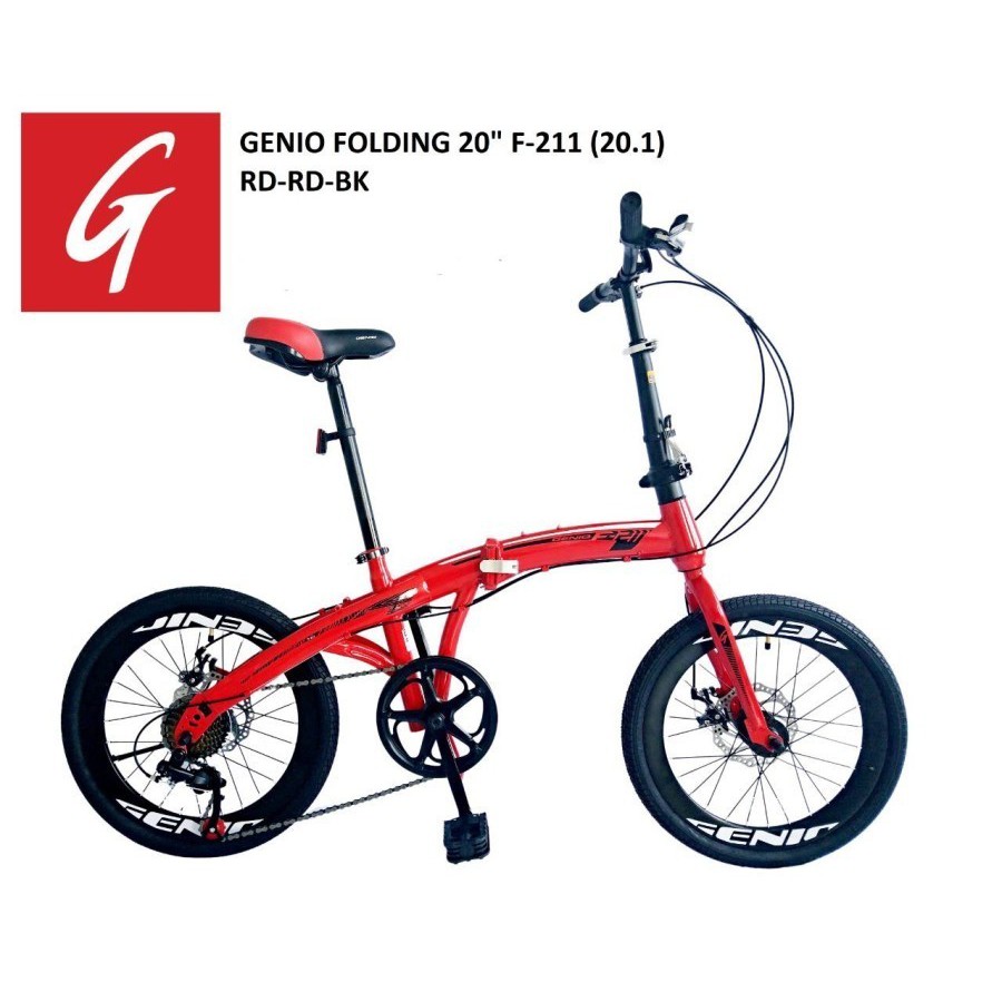 SEPEDA LIPAT FOLDING BIKE F211 GENIO 20"
