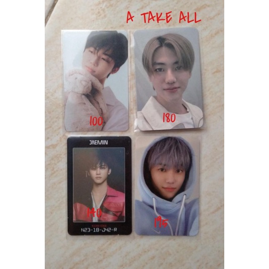 photocard jaemin haechan photopack sg21 tc selca idc universe boboan lpb jeruk namol luggage smirk b