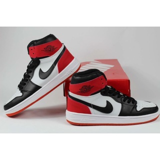 nike jordans red and black