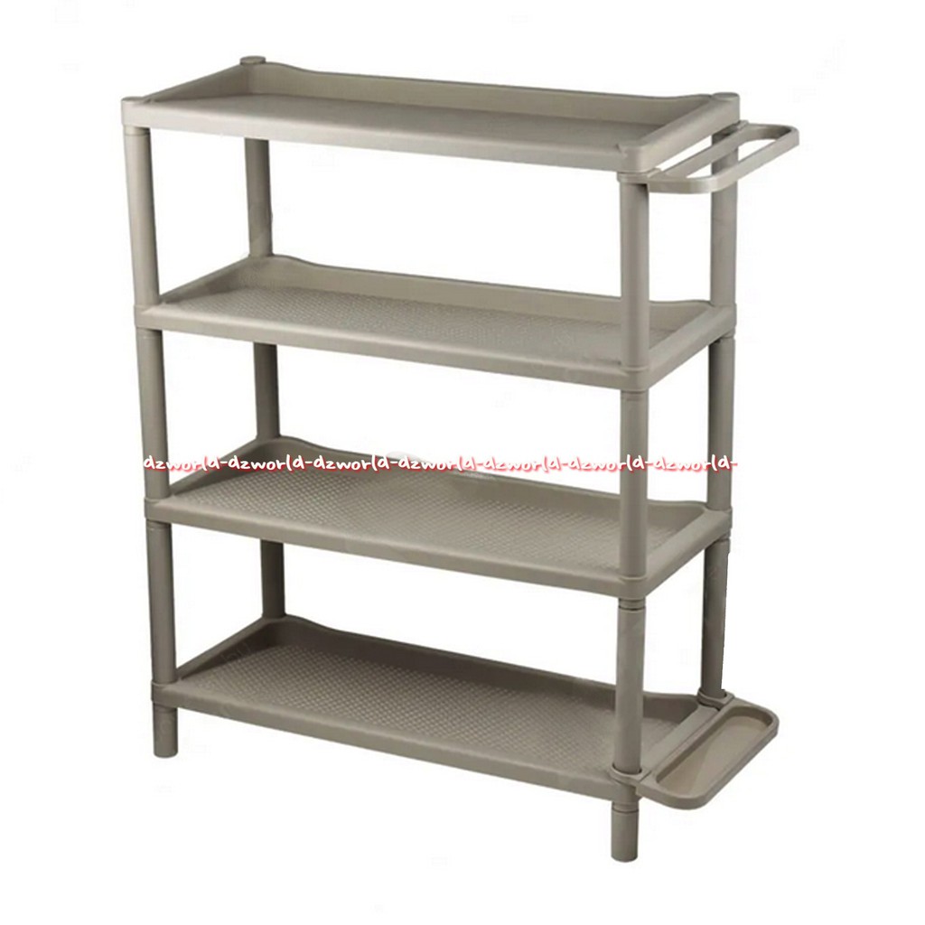Krishome Shoe Rack With Umbrella Stand 4tingkat Rak Sepatu Plastik