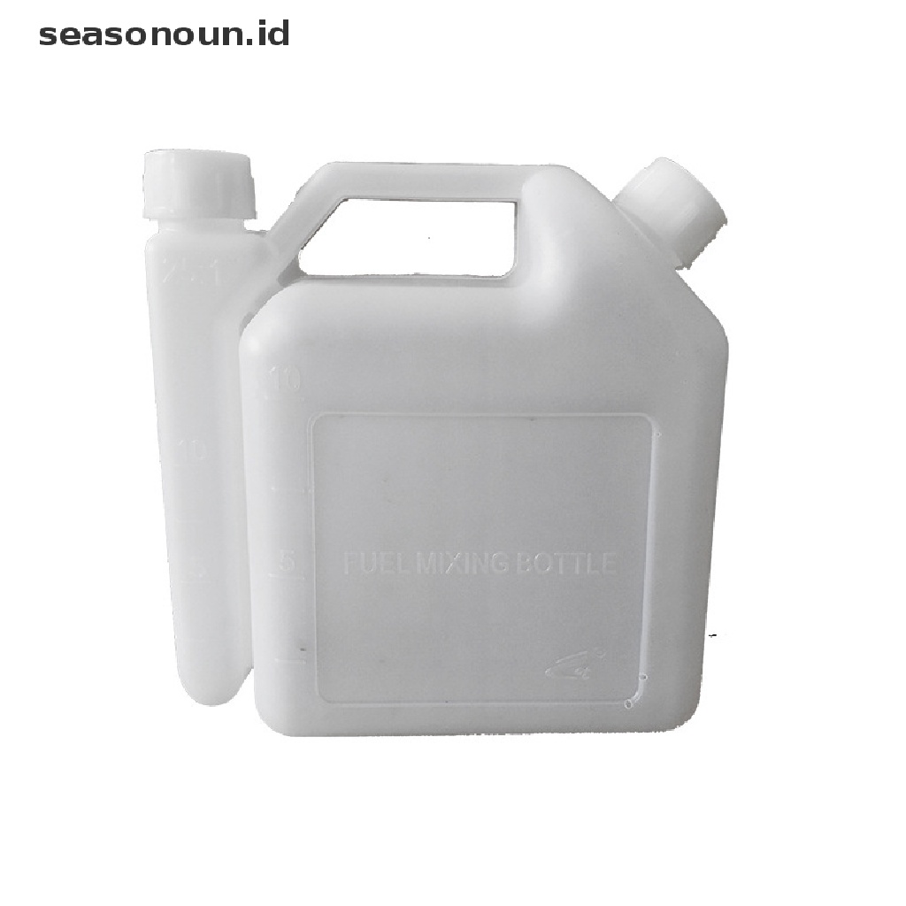 【seasonoun】 1.5L Litre 2-Stroke Petrol Fuel Oil Mixing Bottle Tank For Chainsaw Tools Part .