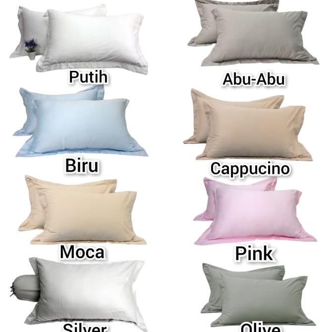sarung bantal katun jepang polos