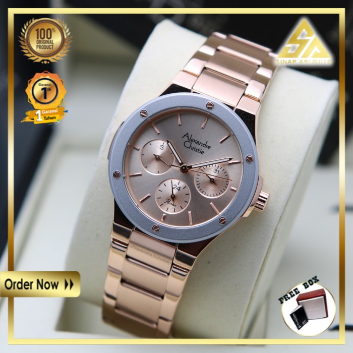 JAM ALEXANDER CHRISTIE ALEXANDRE CHRISTIE WANITA CEWEK JAM TANGAN ORIGINAL ORI BRANDED AC 4214