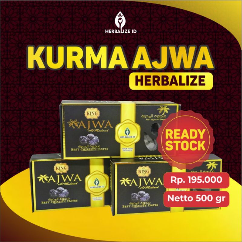 

KURMA AJWA HERBALIZE ORIGINAL PREMIUM MADINAH 500 GR