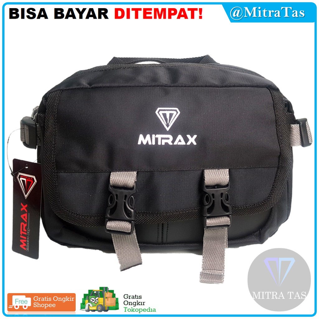 Waist Bag Mitrax Cuatro! Tas Pinggang Pria dengan Bahan Kuat dan Tebal!