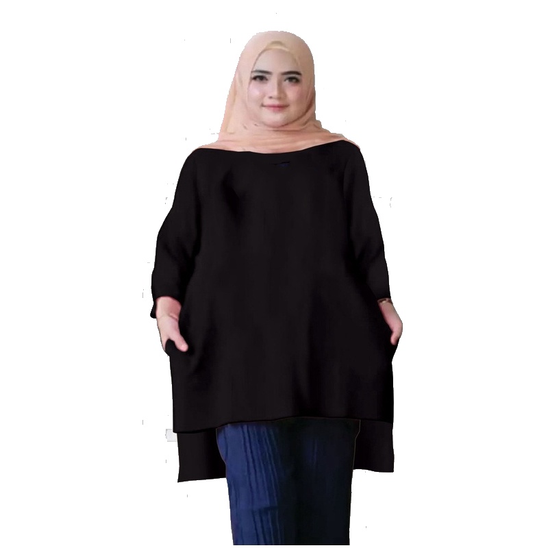 Tunik Jumbo Polos / Atasan Wanita XL-XXL