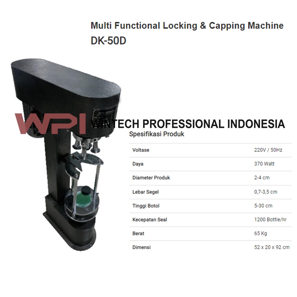 Jual Powerpack Dk D Capping Machine Mesin Penutup Botol Shopee Indonesia