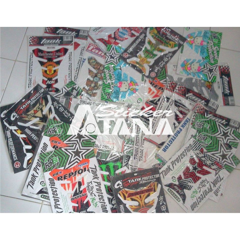 Tankpad Protector Sticker Motif Batik Dot Matrix Titik-titik Tribal