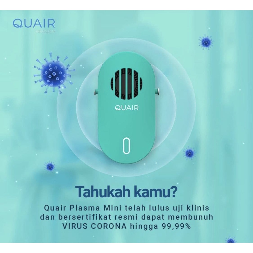 QUAIR Plasma Mini Wearable Air Purifier - Kalung Air Purifier Original