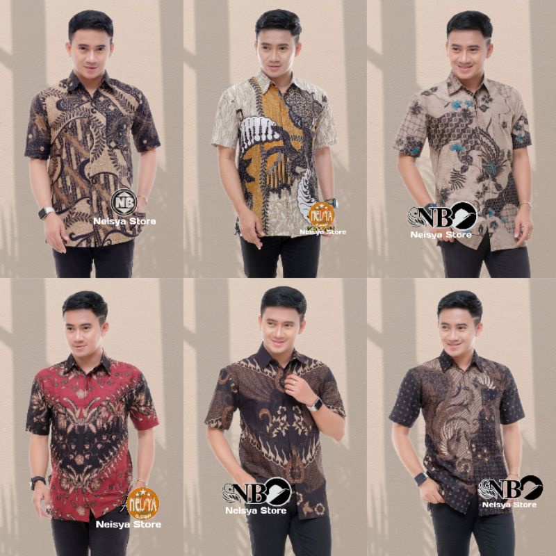 KEMEJA BATIK PRIA LENGAN PANJANG SIZE M L XL XXL  BSWART BatiK HRB026