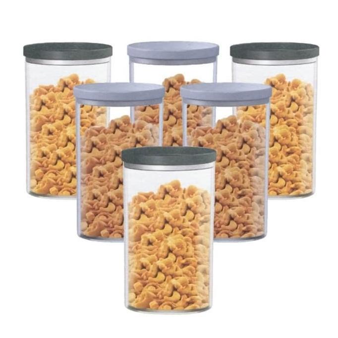 1 SET ISI 6 PCS TOPLES KACA/TOPLES KOPI/TOPLES BISCUIT/TOPLES 880 ML -Diskon Besar