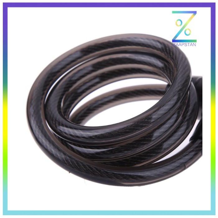 ZHANGJIANGLIANG Kunci Gembok Sepeda Anti Maling Cable Coil Lock Stainl