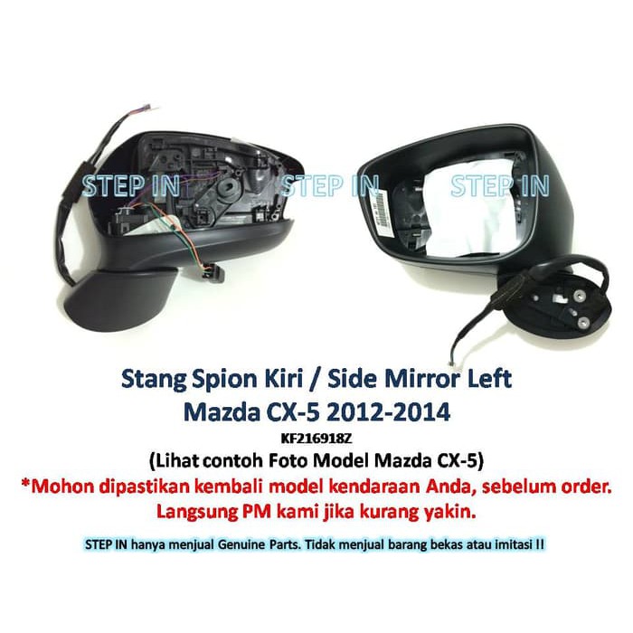 Stang Batang spion KIRI Mazda CX-5 CX5 2012 2013 2014 KF2169181J Genuine Baru New Asli original ori 