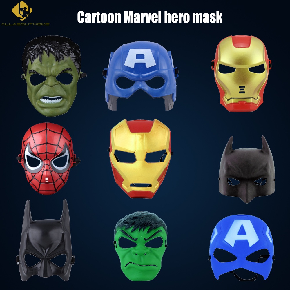Jual Mainan Topeng Kartun Marvel Hero Hulk Batman Captain America