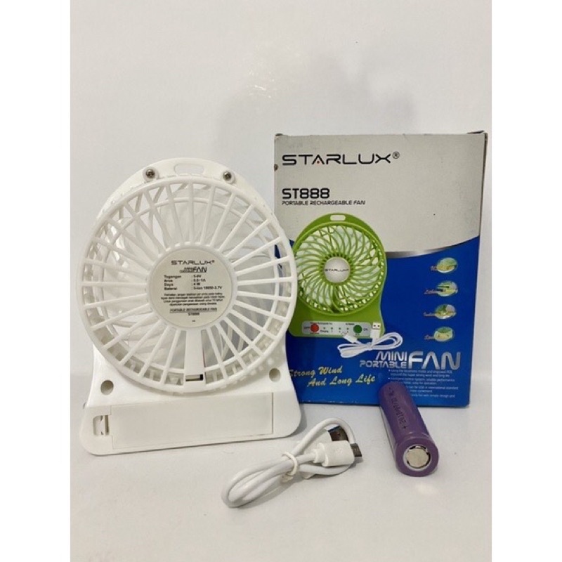 Kipas Angin Mini Starlux ST888 / Mini Portable Fan Starlux ST888