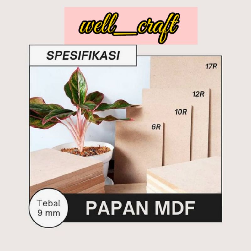 [ PREMIUM ] VARIASI POTONGAN PAPAN MDF 9MM