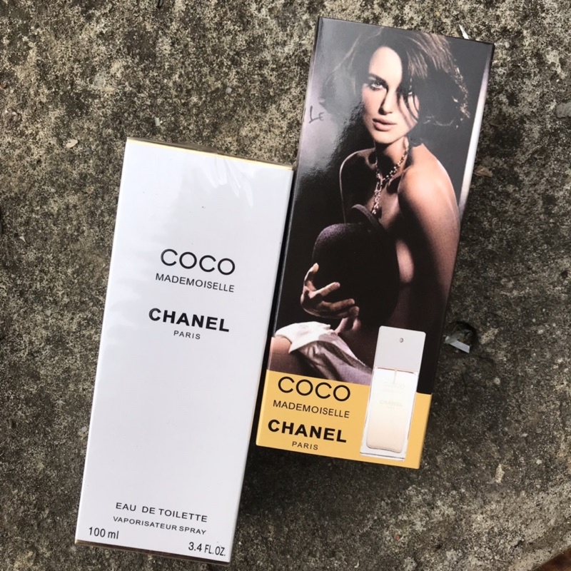 (PREMIUM) PARFUM WANITA COCO MADEMOISELLE CHA-NEL PANJANG BOX COVER ORI IMPORT 100ML