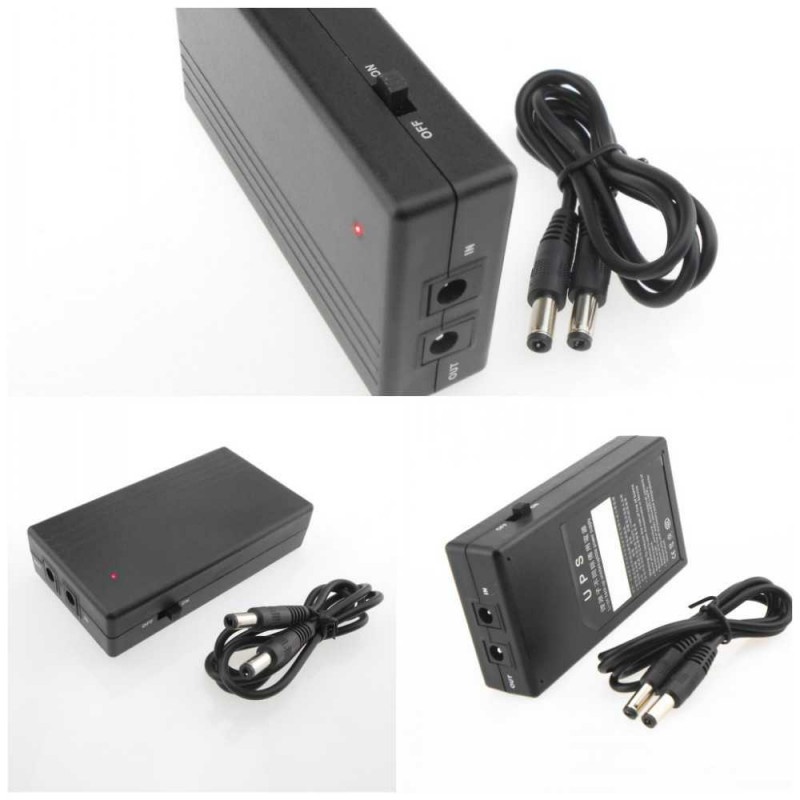 Smart Portable Mini UPS 12V2A 2000mAh Power Supply Darurat