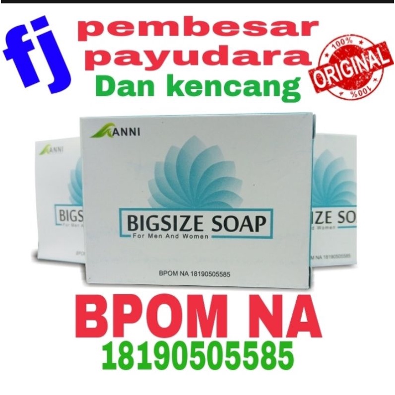 01 sabun BIGSAZE SHOAP  PEMBESAR PAYUDARA CEPAT PERMANEN BPOM ASLIPENGENCANG PAYUDARA YANG KENDUR