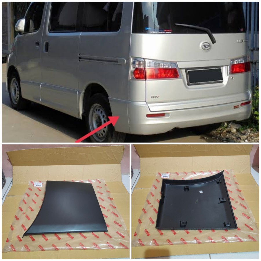 moulding body samping bemper belakang Daihatsu Luxio