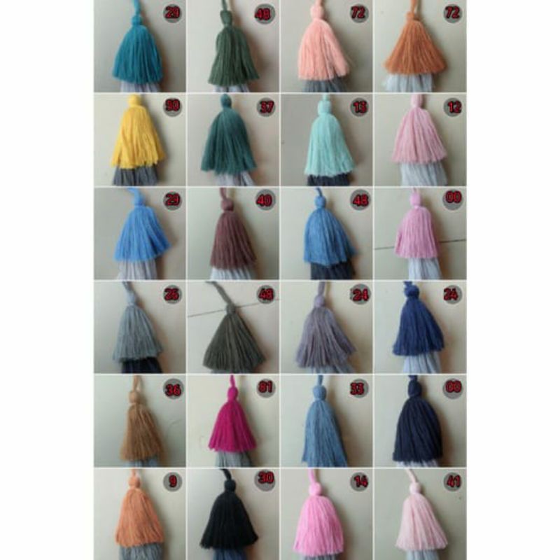 Tassel Rumbai Kerudung Dua Susun Termurah