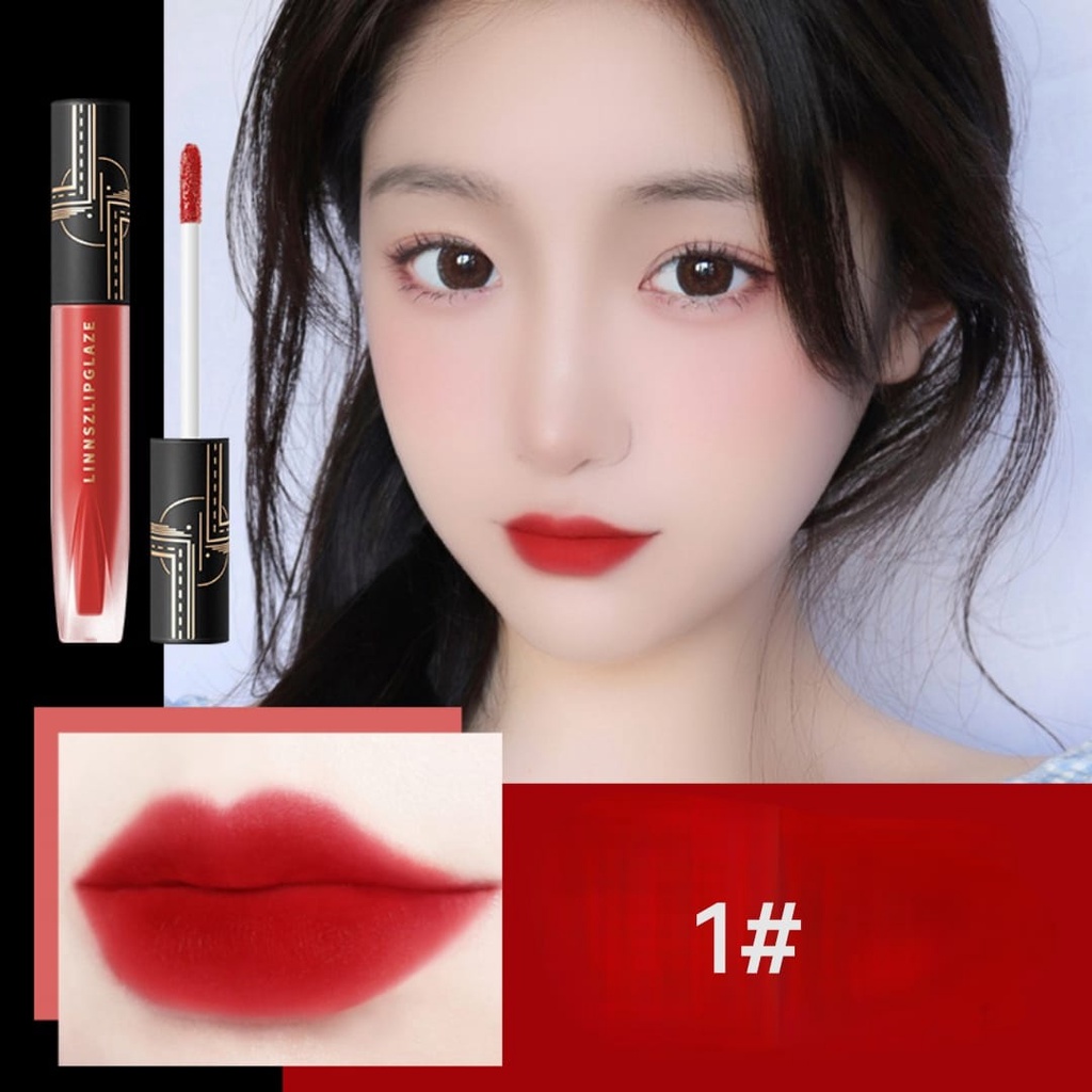 Harga Promo Lip Glaze Matte LINNSZ Lip Cream Waterprof Tahan Lama